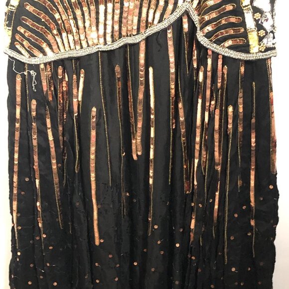 Womens Black and Sequins Gown/Dress. Size Small - Picture 7 of 11